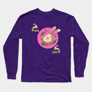 Cute Pink Bunnies Long Sleeve T-Shirt